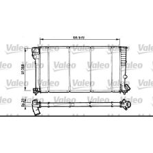 Radiatore Raffredamento Motore Citroen Berlingo 1.7 D>97 Valeo 731571